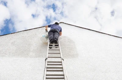Peinture extérieure à la Feuillie — façades et ravalement
